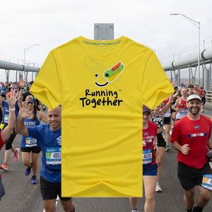 Free Design 100% Polyester Breathable Eco-Friendly Cool Quick Dry Regular Fit Marathon <b>Tshirt</b> Sports Event City Running Print - Product Image 1
