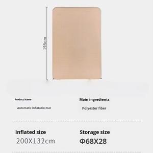 ที่นอนเป่าลมอัตโนมัติ PVC สำหรับกิจกรรมกลางแจ้ง ดีไซน์ตามหลักสรีรศาสตร์ ขนาดกะทัดรัด กันความชื้น เบาะลมหนาพิเศษสำหรับตั้งแคมป์ - Product Image 4