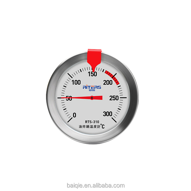 Stainless Steel 12" Extra Long Probe Dial Display Fast-Read IP64 Waterproof 0-300C Meat Thermometer OEM for All Food Cooking