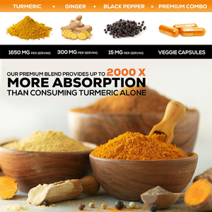 Suplemen kesehatan Kurkumin kunyit bubuk 95% kapsul jahe kunyit ekstrak lada hitam - Product Image 3