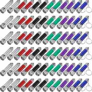 Custom Logo Mini Flashlights Keychain 5 Bulbs LED Keychain for Camping Kids Party Favors - Product Image 3