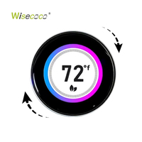 Solución de Pantalla Táctil Inalámbrica para Control del Hogar Inteligente Wisecoco, Pantalla AMOLED de 1.43 Pulgadas con Panel y Perilla Giratoria con Codificador Wifi BL