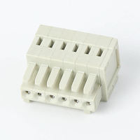 Bloc de bornes enfichable MS-3.5 pas de 3,5 mm, 160 V 4 A, en matériau PA66, fabriqué en Chine pour le contrôle d'automatisation industrielle
