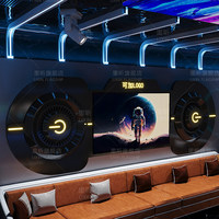 Kaca Cermin Infinity Kustom untuk Dekorasi Dinding Klub Malam, KTV, Bar, Lounge, Dekorasi Klub Modern, Hiasan Dinding dengan Lampu Kipas