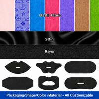 Bandes buccales pour le sommeil, ruban adhésif élastique en tissu pour la bouche avec fente centrale pour la nuit, OEM ODM Marque Privée Vente en Gros