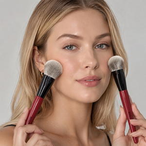 BEILI Luxury <strong>Burgundy</strong> Red 12pcs Makeup Brushes Set Premium Synthetic Hair Foundation <strong>Eyeshadow</strong> Make Up Brush Kit - Product Image 4