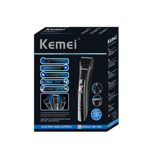 เครื่องตัดผมไฟฟ้าเคเมอิ KM-1506 มอเตอร์ดีซี ยูเอสบีแบบชาร์จไฟได้ เครื่องตัดแต่งทรงผมแบบพกพา - Product Image 4
