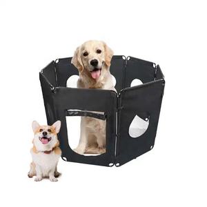 Box per animali domestici all'aperto morbido per cani pieghevole per animali domestici box portatile 8 pannelli per recinzione in acciaio pieghevole per animali domestici penna per esercizi - Product Image 1