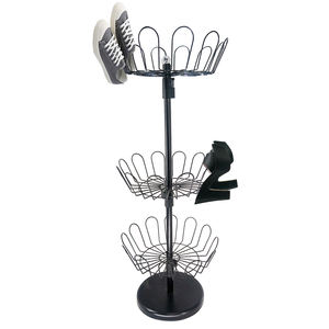 Zapatero giratorio de estilo moderno de gran capacidad Muebles de metal de fácil montaje para sala de estar - Product Image 1