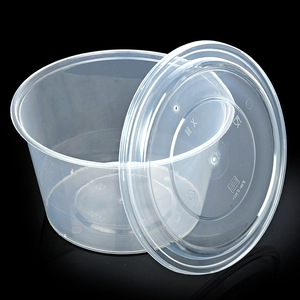 Caja de almacenamiento de contenedor de alimentos de plástico transparente para microondas desechable ecológico - Product Image 2