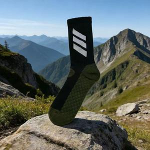 Men's Thick Terry Sole Basketball <b>Socks</b> Anti-slip Shock Absorbent Mid-calf Athletic <b>Socks</b> for Basketball Training - Product Image 3