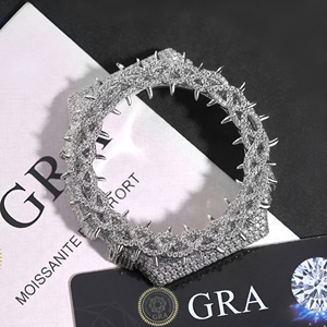 Boîtier de montre Moissanite Iced Out avec <span class=keywords><strong>design</strong></span> <span class=keywords><strong>à</strong></span> bords dentelés et pointus pour collection de montres GA2100, boîtier de modification DIY, bijoux pour hommes - Product Image 3