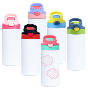 Vaso Térmico Recto para Sublimación de 12 oz, Vaso con Tapa Doble para Bebés, Seguro, de Acero Inoxidable 304, Personalizable, 350 ml, para Niños, Agua, Leche - Product Image 2