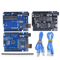 Untuk UNO R3 Kotak Resmi ATMEGA16U2 / UNO + WiFi R3 Asli Chip ATMEGA328P CH340G untuk Papan Pengembangan Arduino WeMos ESP8266