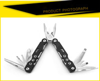 9-en-1 Acier Inoxydable Tactique Multi Outil Multifonctionnel Outil Pliable Couteaux de Poche Tournevis Pince Multitool