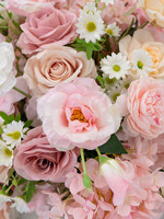 Bunga Mawar Krim Pink Buatan dari Sutra, Bola Bunga Hydrangea Klasik untuk Dekorasi Pernikahan, Pesta, Acara, Centerpiece Berkualitas Tinggi, Sewa untuk Etalase Toko