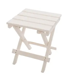 Best-seller di fabbrica in resina HDPE Adirondack tavolino quadrato tavolino pieghevole