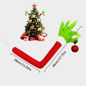 Colgante de Brazo de Monstruo de Peluche Verde 2025, Decoración Navideña, <span class=keywords><strong>Muñeco</strong></span> <span class=keywords><strong>Grinch</strong></span>, Brazo de Monstruo de Peluche Verde - Product Image 5