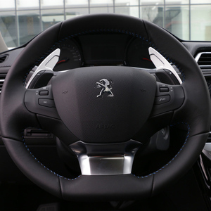 Extension de palettes de changement de vitesse pour volant <span class=keywords><strong>Peugeot</strong></span> <span class=keywords><strong>508</strong></span> <span class=keywords><strong>SW</strong></span> GT RXH 2011-2015 MK1 3008 <span class=keywords><strong>Hybrid4</strong></span> 2012, autocollant de levier de vitesse DSG, fleur - Product Image 5