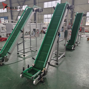 Transportador de cinta inclinada vertical personalizado Maxsen Material POM resistente al calor de PVC PU verde para la industria de alimentos y bebidas - Product Image 6