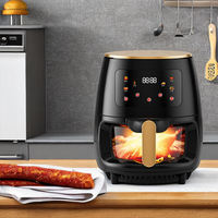 Friteuse à air électrique multifonctionnelle numérique automatique sans huile de 10 L en acier inoxydable pour usage domestique et hôtelier