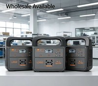 Station d'alimentation portable 220V pour l'extérieur avec lampe de poche et démarreur de batterie, onde sinusoïdale pure, pour le camping et les situations d'urgence