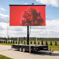 Écran LED mobile remorquable P4, panneau publicitaire extérieur étanche pour magasins de détail et salles d'exposition