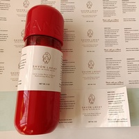 Autocollant d'étiquette de parfum de luxe de timbre en aluminium de logo personnalisé étiquettes texturées de grain de bois pour l'emballage de bouteilles de parfum