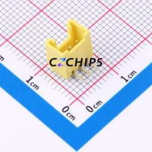 W200110K-3PY2123 Wire-to-Board Pin Header Bent Lead Through Hole,P=2mm Connector 1x3P 2mm Right Angle Insert HY - Product Image 1