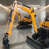 Brazo de Extensión de Enganche Rápido para Miniexcavadora, Capacidad de Cucharón de 1.2 Toneladas