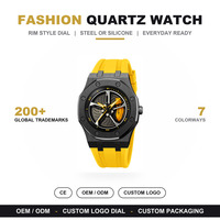 Montre pour homme SKMEI 2359, design tendance avec roue rotative unique, étanche, lumineuse, en acier inoxydable, quartz, montres pour homme
