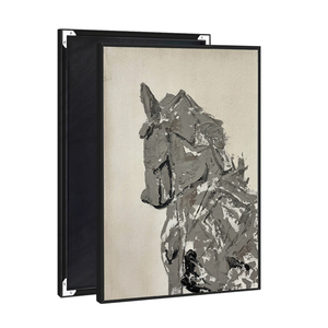 Tableau Peinture Sur Toile - Paysage Animal Cheval - Décoration Salon - Neuf