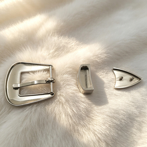 Fabricante de Hebillas de Cinturón, Estilo Clásico Vintage, Juego de 3 Piezas, Tamaño Interior de 35 mm, Aleación de Zinc, Hebilla de Cinturón con Pin y Logotipo Personalizado - Product Image 3