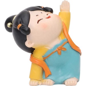 Clay Figurine Doll Tang Dynasty Maiden Statue Chinese Style Decorative Gift For Foreign Friends Beijing Souvenir