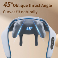 Masseur Électrique Cou et Épaules Infrarouge avec Sangle, Chauffage 6D, Massage Shiatsu par Pétrissage, Sans Fil