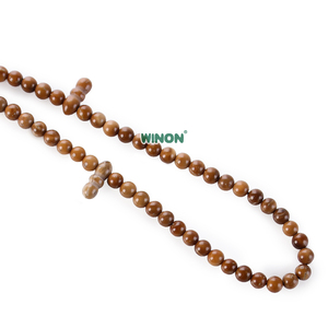 Al por mayor Winon <span class=keywords><strong>Rosario</strong></span> de Oración Árabe Islámico de Kuka Natural 4mm 99 Cuentas Tasbih Misbaha Sibha Unisex - Product Image 5