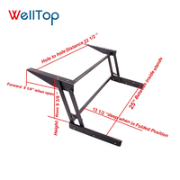 Nouveautés WT01-17 : Mécanisme de levage de bureau en métal, mécanisme de table pliante, mécanisme de table basse à fermeture douce pour chambre et hôpital