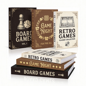 Juego <span class=keywords><strong>de</strong></span> <span class=keywords><strong>Libros</strong></span> Decorativos Apilables Estilo Retro para Decoración <span class=keywords><strong>de</strong></span> Sala <span class=keywords><strong>de</strong></span> Juegos, <span class=keywords><strong>Libros</strong></span> Falsos <span class=keywords><strong>de</strong></span> Juegos <span class=keywords><strong>de</strong></span> Mesa Vintage, Adorno Único para Fiestas <span class=keywords><strong>de</strong></span> Noche <span class=keywords><strong>de</strong></span> Juegos - Product Image 1
