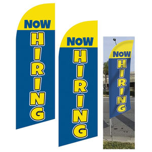 الآن توظيف ريشة/دمعة لافتة مجموعة العلم مع ارتفاع الأرض أعلام الإعلان في الهواء الطلق لتوظيف الآن راية العلم الريش - Product Image 1