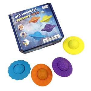 4 <b>Pack</b> UFO Silicone Magnetic Sensory Quiet <b>Fidget</b> Toys for Anxiety Travel Classroom Toys - Product Image 5