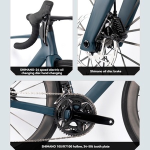 Ensemble de roues de course en fibre de carbone T800 de qualité supérieure avec crochet de dérailleur UDH, freins à disque hydrauliques, 24 vitesses, pour adultes, R18, anti-corrosion - Product Image 5