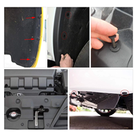 200 pièces de clips de fixation de pare-chocs de 8 mm, rivets à pousser en plastique pour voiture, attaches de garde-boue