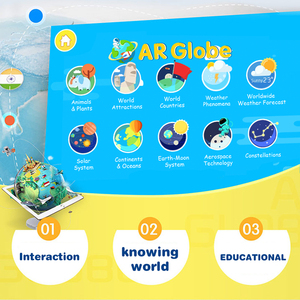 Globo de escritorio giratorio educativo para niños Smart AR World Geography Gift con lámpara - Product Image 3