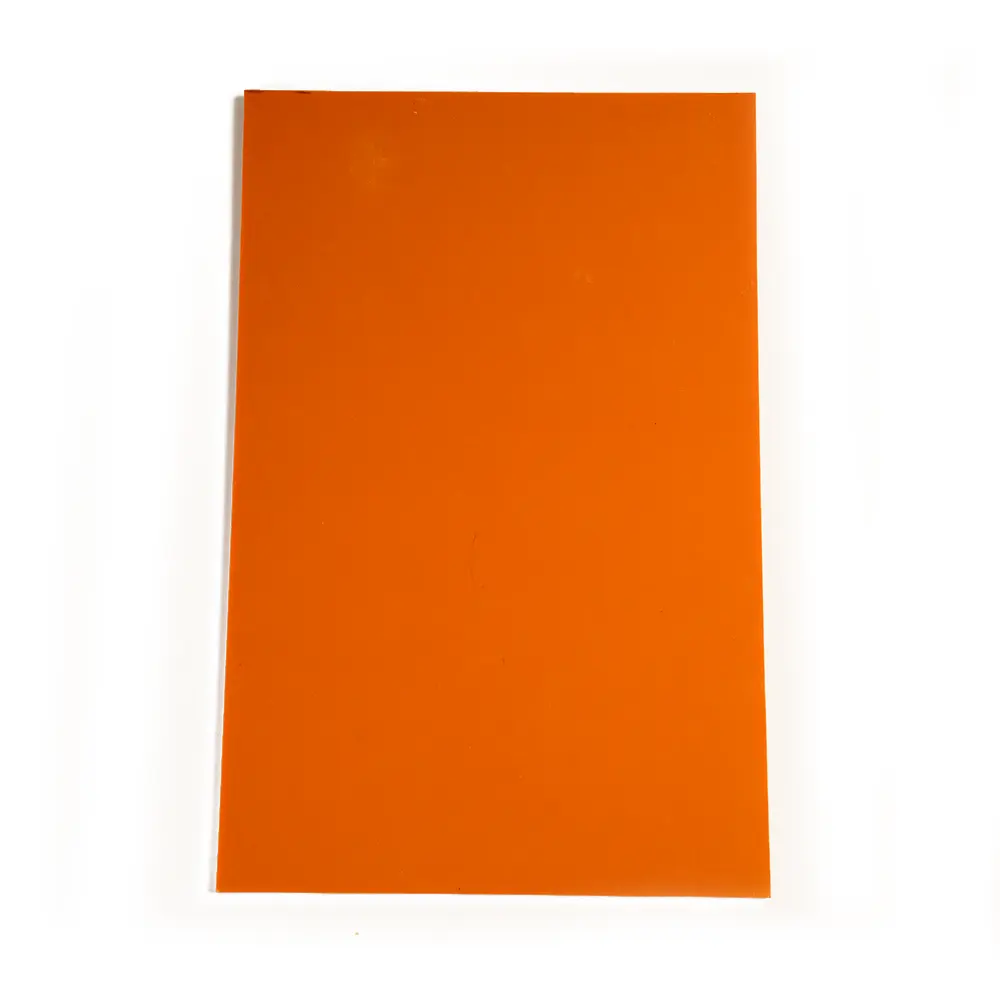 Hoja laminada de papel fenólico de baquelita naranja del fabricante 3021-tga 8mm hoja laminada fenólica de baquelita