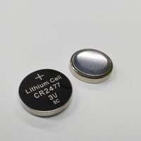 Pile bouton au lithium Li-MnO2 CR2477 3V 1100mAh de fabrication chinoise pour carte mère d'ordinateur et carte mémoire
