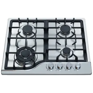 Stainless Steel Hot Sale Blue Fire Cooking Appliances Drop In 4 Burner Gas Hob