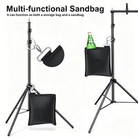 Stand Backdrop 8x8 Wave Metal Party Pillowcase Adjustable Pipe Drape Photo Booth Heavy Duty Arch Events Wedding Backdrop Stand