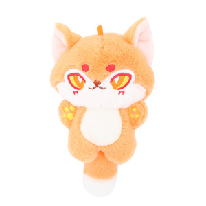 Porte-clés en peluche <span class=keywords><strong>loup</strong></span> aux grands yeux, style dessin animé mignon, jouets en peluche pour enfants, breloques, poupées en peluche - Product Image 5
