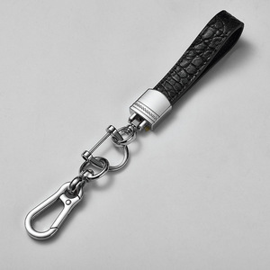 Crocodile Leather <b>Car</b> Keychain Zinc Alloy Luxury Key Pendant For Men And Women - Product Image 4