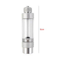Mufan Compteur de bulles pour aquarium à tête simple ou double, Valve anti-retour, Régulateur de CO2 pour aquarium, Diffuseur, Kit de système CO2, Outil anti-retour